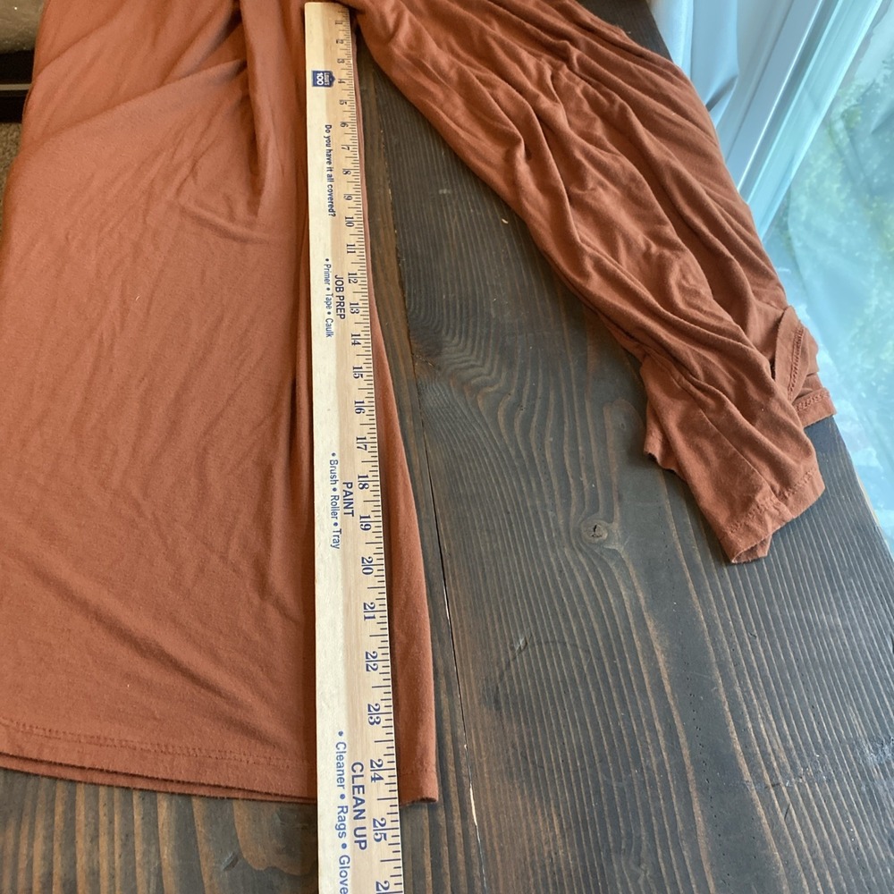 Dainty Hooligan Jumper M Rust Orange Wide Leg Pockets Fall Gardening Boho Hippie - Picture 6 of 7